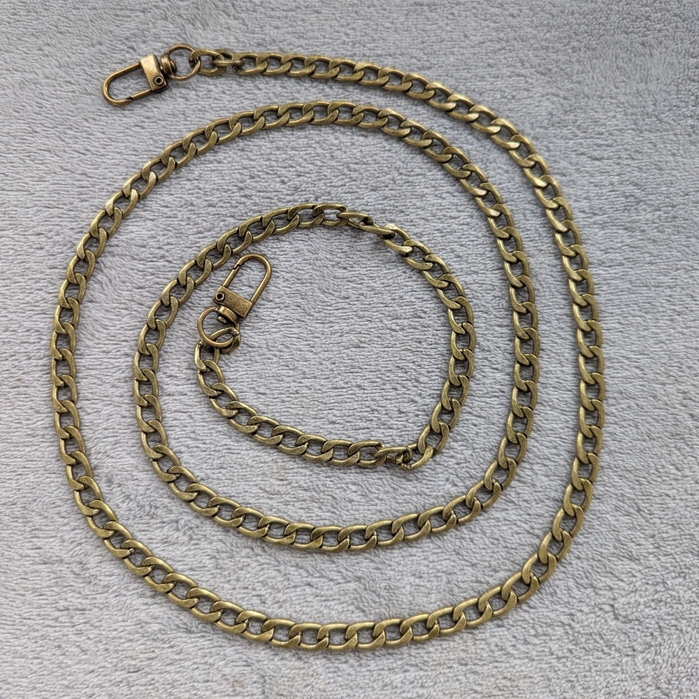 47" Bronze crossbody chain